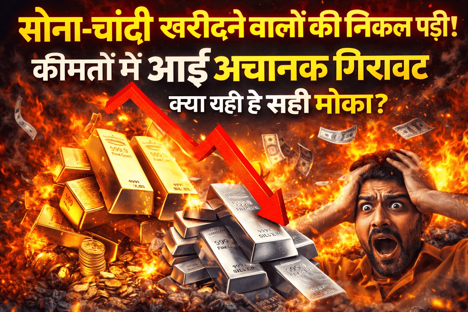 Sona-Chandi kharidne walo ki nikal padi! Kimaton mein aayi achanak giravat, kya yehi hai sahi mauka?
